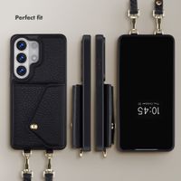 Selencia Sera Phone Case with Cord and Envelope Card Holder Samsung Galaxy S26 Ultra - Black