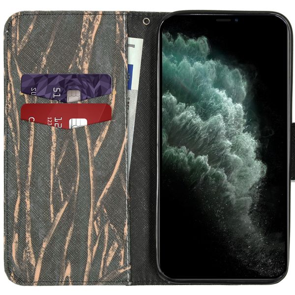 Design Softcase Bookcase iPhone 12 Pro Max - Wild Bladeren