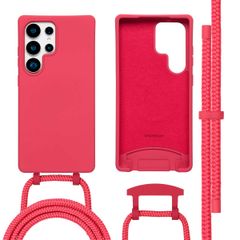 imoshion Color Backcover met afneembaar koord MagSafe Samsung Galaxy S25 Ultra - Red Raspberry