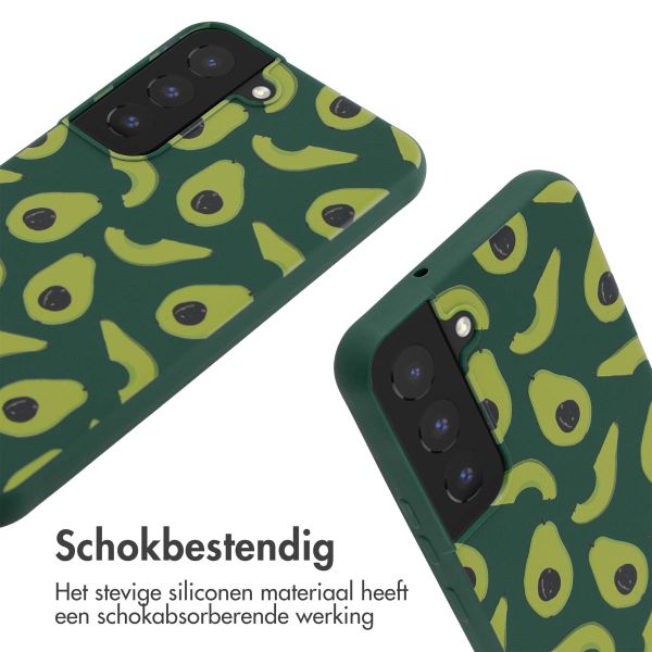 imoshion Siliconen design hoesje met koord Samsung Galaxy S22 - Avocado Green