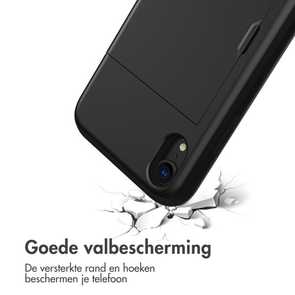 imoshion Backcover met pasjeshouder iPhone Xr - Zwart