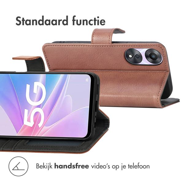 imoshion Luxe Bookcase Oppo A58 - Bruin