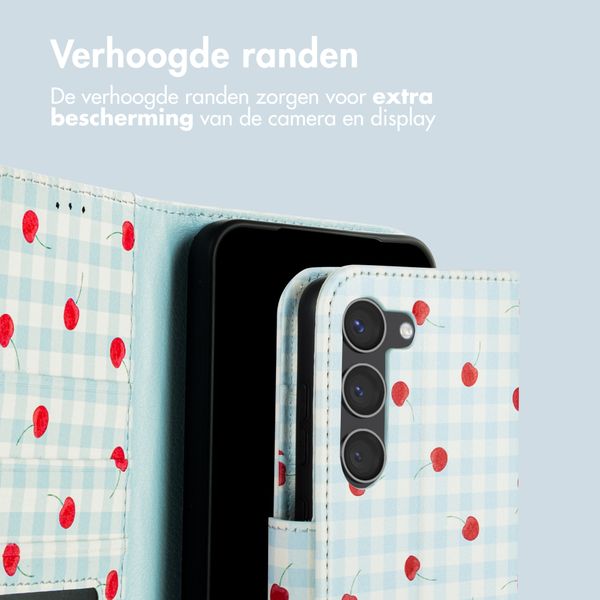imoshion Design Bookcase Samsung Galaxy S23 - Cherry Check
