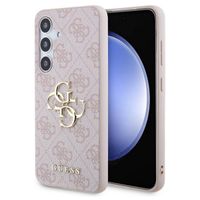Guess 4G Metal Logo Backcover Samsung Galaxy S24 Plus - Roze