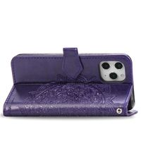 Mandala Bookcase Apple iPhone 12 (Pro) - Paars