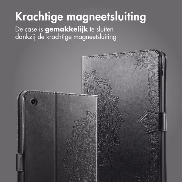 imoshion Mandala Bookcase Samsung Galaxy Tab A11 Plus - Zwart