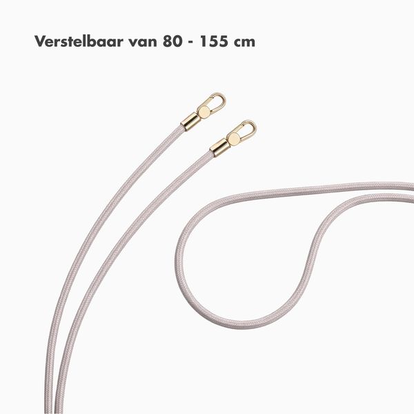 Selencia Universeel Telefoonkoord met 2 haken - verstelbaar - Muted Mauve