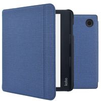 imoshion Canvas Sleepcover Bookcase met stand Kobo Sage / Tolino Epos 3 - Donkerblauw