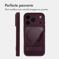 Accezz Hold Backcover met MagSafe Apple iPhone 18 Pro / 17 Pro - Dark Cherry