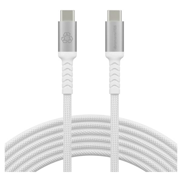 dbramante1928 Re-charge USB-C naar USB-C Oplaadkabel 100W - 3 meter - Wit