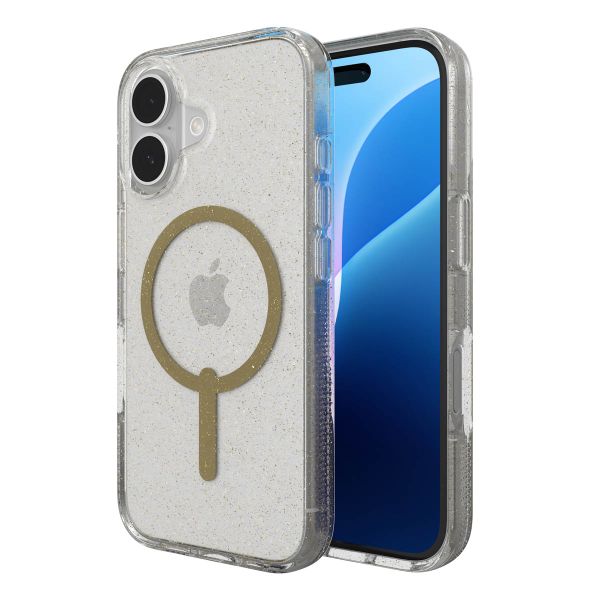 ZAGG Milan Snap Case met MagSafe iPhone 16 - Gold Glitter