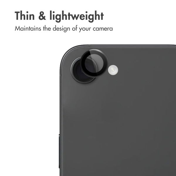 imoshion Camera Protector Glass 2-pack Apple iPhone 17e / 16e - Black