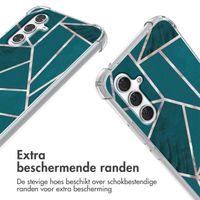 imoshion Design hoesje met koord Samsung Galaxy A54 (5G) - Petrol Green Graphic