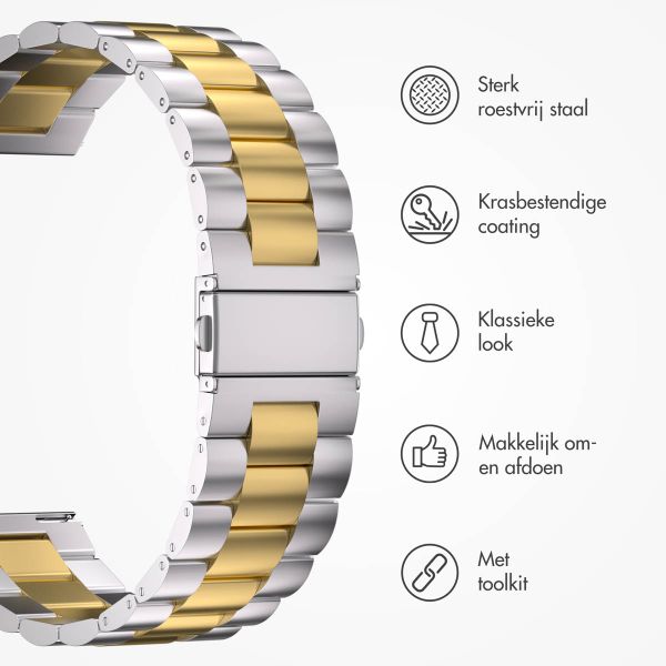 imoshion Stalen bandje - Universeel 22 mm aansluiting - Zilver / Goud