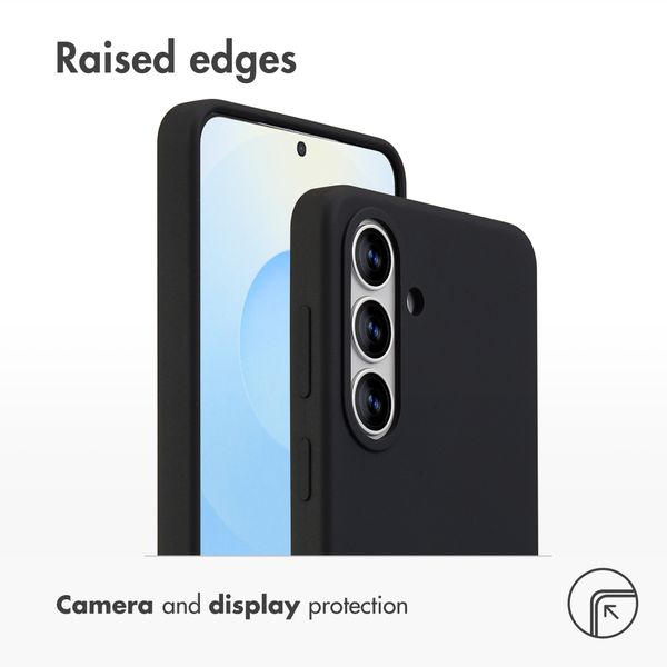 Accezz Liquid Silicone Back Cover with MagSafe Samsung Galaxy S26 Plus - Black