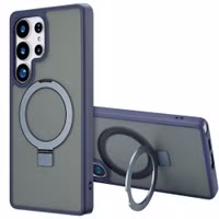 Accezz Ring Stand Backcover met MagSafe Samsung Galaxy S25 Ultra - Blauw