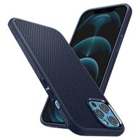 Spigen Liquid Air Backcover iPhone 12 Pro Max - Donkerblauw