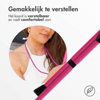 imoshion Siliconen hoesje met koord iPhone 14 - Fluor Roze