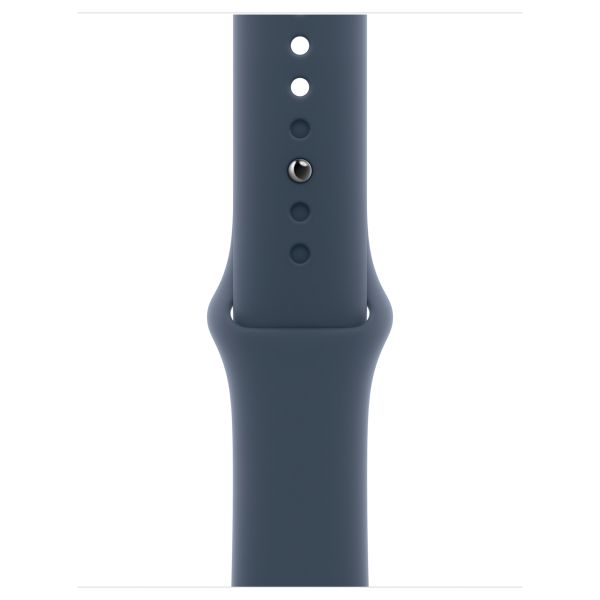 Apple Sport Band Apple Watch Series 1 t/m 9 / SE (38/40/41 mm) | Series 10 / 11 (42 mm) - Maat M/L - Storm Blue