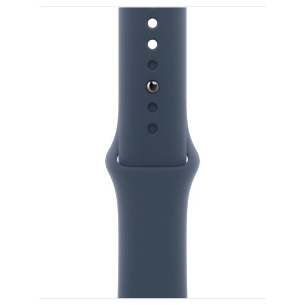 Apple Sport Band Apple Watch Series 1 t/m 9 / SE (38/40/41 mm) | Series 10 (42 mm) - Maat M/L - Storm Blue