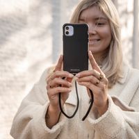 imoshion Color Backcover met afneembaar koord Apple iPhone 12 (Pro) - Zwart