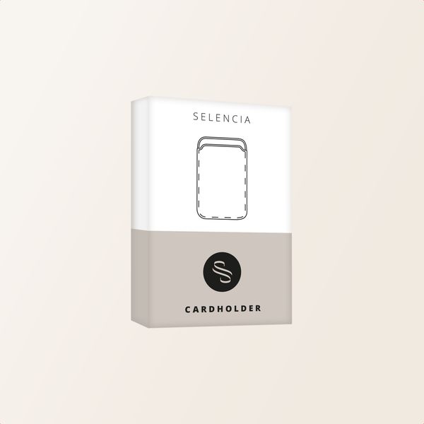 Selencia Sabi Pashouder met MagSafe - Soft Ivory