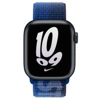 Apple Nike Sport Loop Band Apple Watch Series 1 t/m 9 / SE (38/40/41 mm) | Series 10 / 11 (42 mm) - Game Royal / Midnight Navy