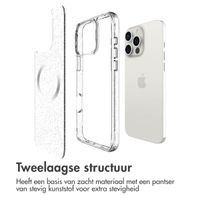 imoshion Clear Glitter Backcover met MagSafe Apple iPhone 16 Pro Max - Zilver