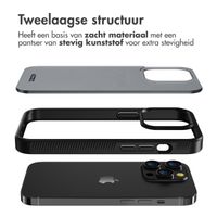 Accezz Rugged Frosted Backcover Apple iPhone 14 Pro - Zwart