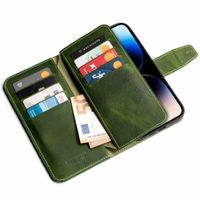 Wachikopa Multi Wallet Bookcase iPhone 14 Pro - Forest Green