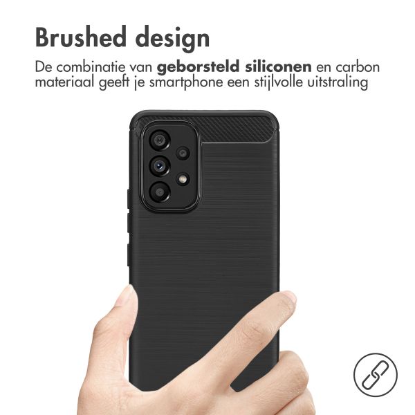 imoshion Brushed Backcover Samsung Galaxy A53 - Zwart