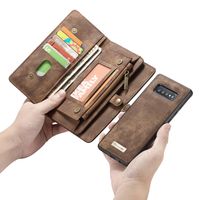 CaseMe Luxe Lederen 2 in 1 Portemonnee Bookcase Galaxy S10 Plus