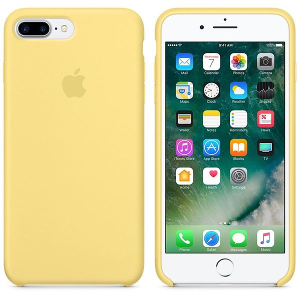 Apple Silicone Backcover Apple iPhone 8 Plus / 7 Plus - Pollen