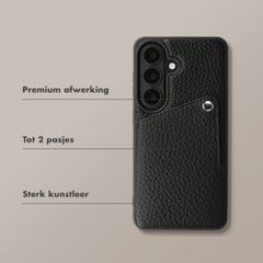 Selencia Riva Backcover met Pashouder Samsung Galaxy S26 Plus - Black