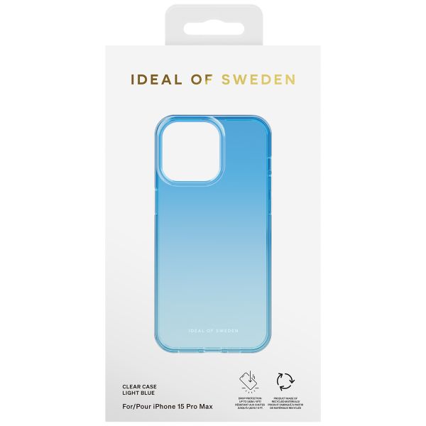 iDeal of Sweden Clear Case iPhone 15 Pro Max - Light Blue