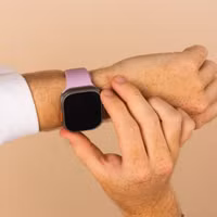 imoshion Siliconen⁺ bandje Apple Watch Series 1 t/m 11 / SE / Ultra (44/45/46/49 mm) - Maat M/L - Mauve