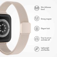 imoshion Slim Milanese Band Apple Watch | 38/40/41/42 mm - Starlight