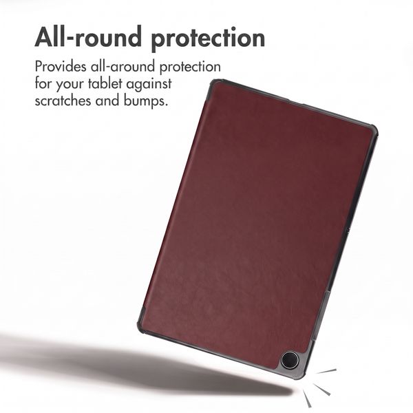 imoshion Trifold Book Case Samsung Galaxy Tab A11 Plus - Bordeaux