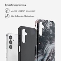 Selencia Vivid Tough Backcover Samsung Galaxy A14 (5G/4G) - Chic Marble Black