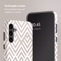 Selencia Vivid Tough Backcover Samsung Galaxy S23 FE - Beige Zigzag