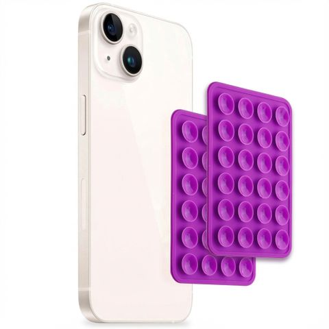 Selencia 2-Pack Telefoonhouder Zuignap - Paars