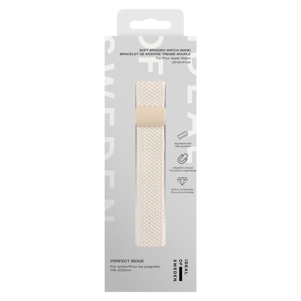 iDeal of Sweden Soft Braid Watch Band Apple Watch | 44/45/46/49 mm - Perfect Beige