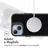 imoshion Rugged Hybrid Carbon Case met MagSafe Apple iPhone 15 Plus - Zwart