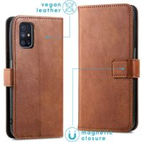 imoshion Luxe Bookcase Samsung Galaxy M31s - Bruin