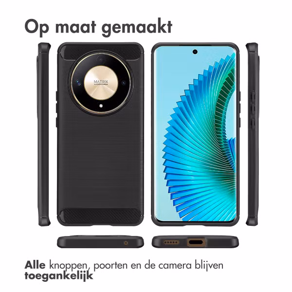 imoshion Brushed Backcover Honor Magic 6 Lite - Zwart