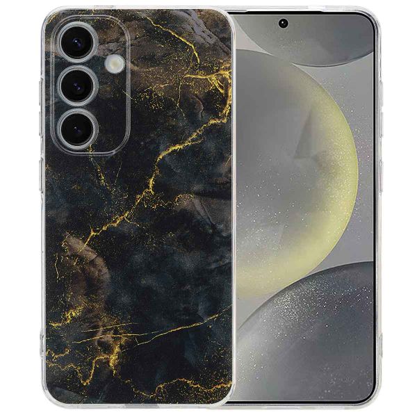 imoshion Design hoesje Samsung Galaxy S25 - Black Marble