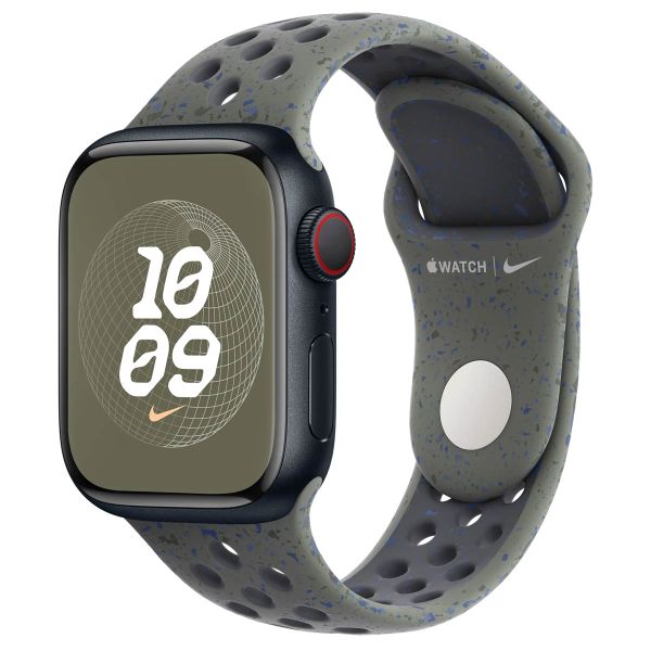 Apple Nike Sport Band Apple Watch Series 1 t/m 9 / SE (38/40/41 mm) | Series 10 (42 mm) - Maat S/M - Cargo Khaki