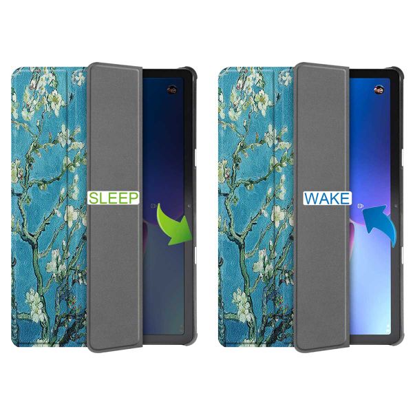 imoshion Design Trifold Bookcase Lenovo Tab M10 Plus (3rd gen) - Green Plant