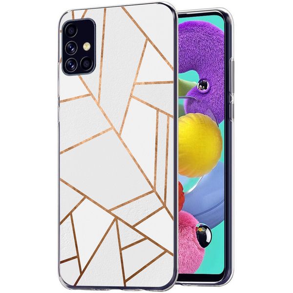 imoshion Design hoesje Samsung Galaxy A51 - Grafisch Koper / Wit