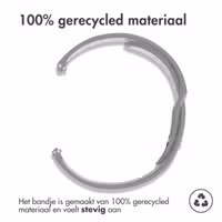 imoshion Siliconen sport bandje - Universeel 18 mm aansluiting - Grijs / Wit